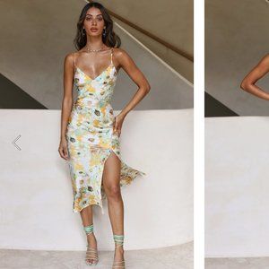 Fortunate One DEJA VU DREAMS MIDI DRESS YELLOW